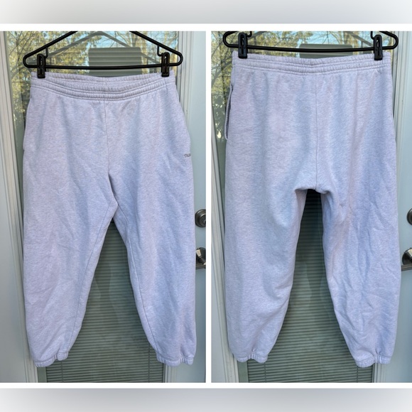 TNA Sweatpants Womens Medium Gray Sweatfleece Cozy Boyfriend Joggers Aritzia - Picture 2 of 7
